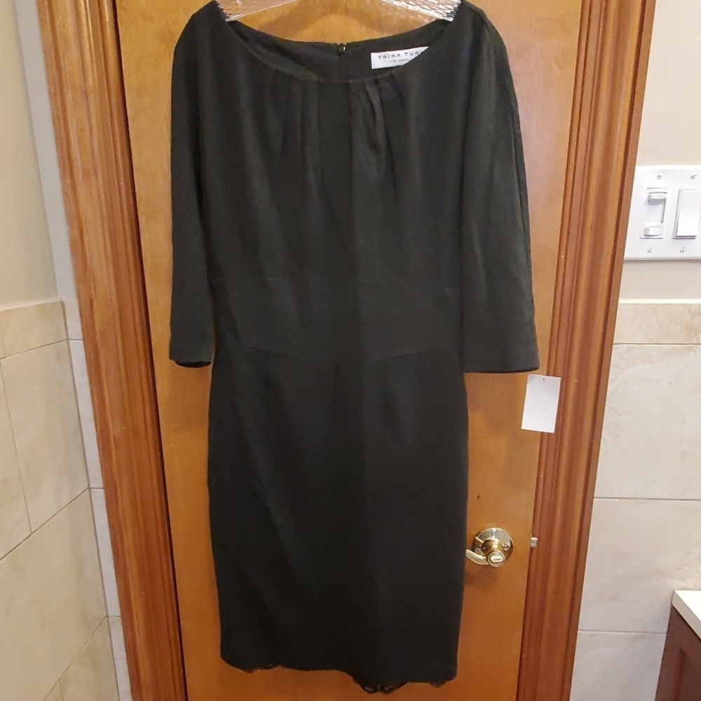 NWT Trina Turk charcoal grey dress